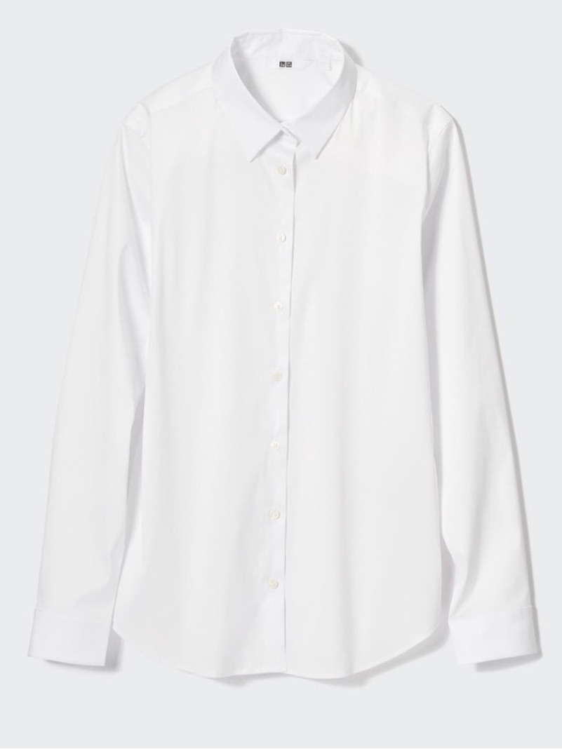 Uniqlo Classic White Button-Down Shirt